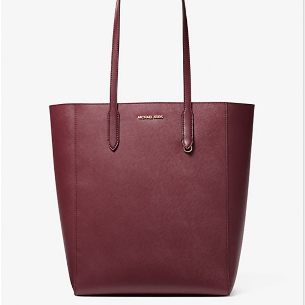 Michael Kors Vincent Large Saffiano Leather Tote Bag With Card Case - Picture 4 of 4